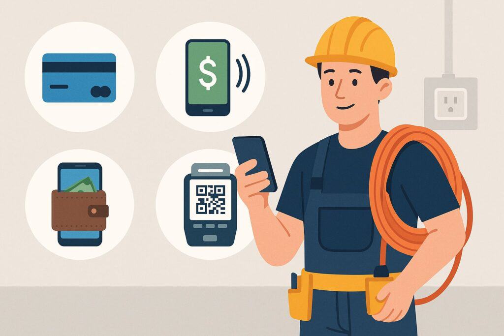 Core Types of Mobile Payment Options for Electricians