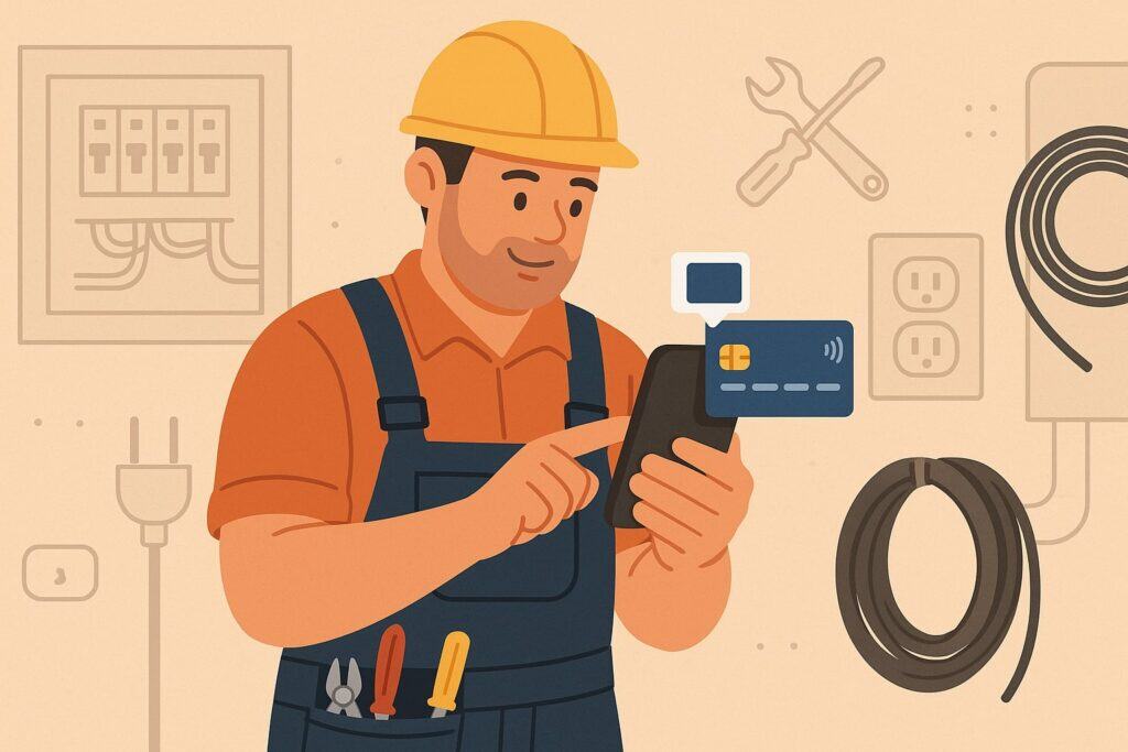 How Mobile Credit Card Payments for Electricians On-The-Go Actually Work