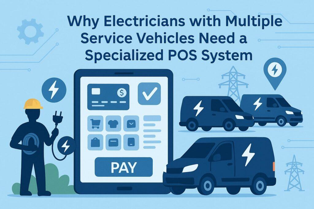 Why Electricians with Multiple Service Vehicles Need a Specialized POS System