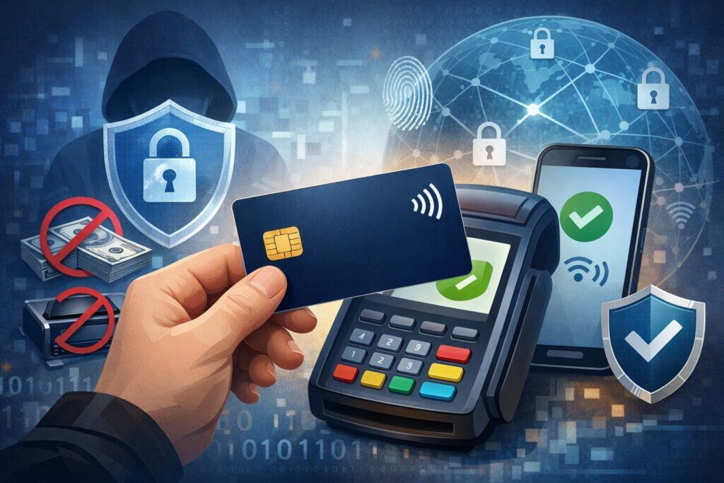 Use EMV, contactless, and modern acceptance to reduce counterfeit and skimming risk