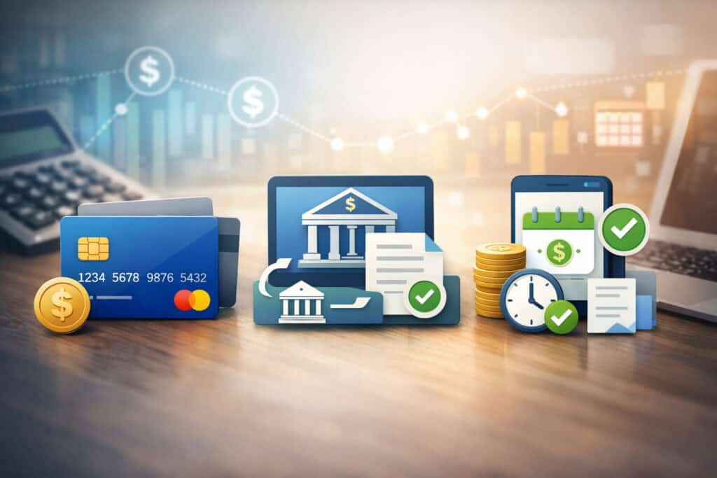 Choose the right payment mix: cards, ACH, and flexible options