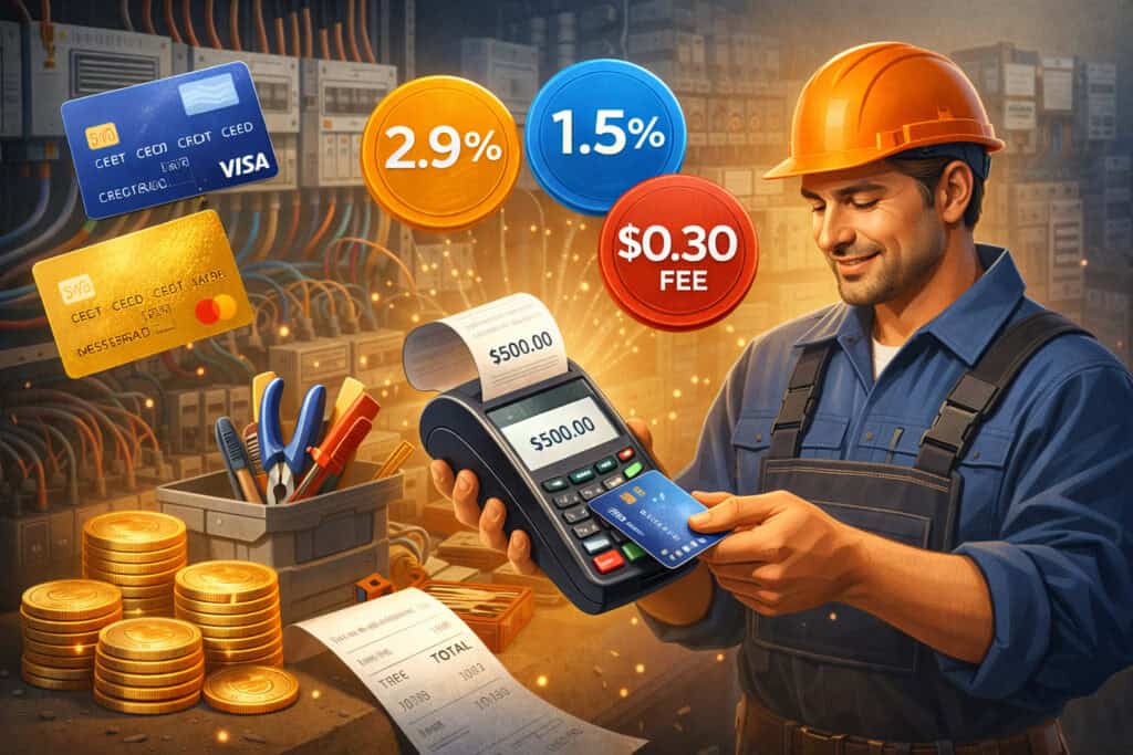 Credit Card Processing Fees for Electricians